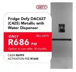 Astra Furnishers Defy Fridge Metallic with Water Dispenser offer