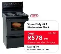 Astra Furnishers Defy Stove Kitchenaire Black offer