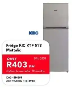 Astra Furnishers KIC Fridge 518 Mettalic offer