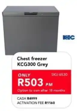 Astra Furnishers KIC Chest freezer KCG300 Grey offer