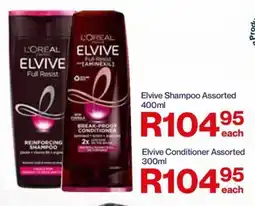 Alpha Pharm Elvive Shampoo/ Conditioner Assorted offer