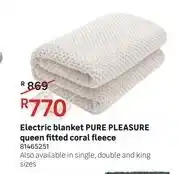 Leroy Merlin Pure Pleasure Electric Blanket Queen (Fitted) Coral Fleece offer