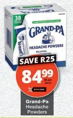 MediRite Grand-Pa Headache Powders offer