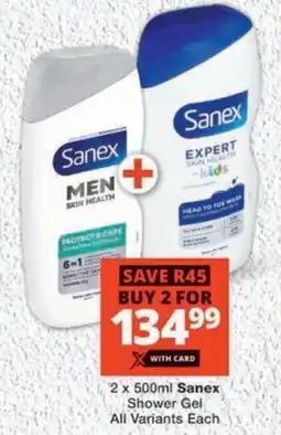 MediRite Sanex Shower Gel All Variants offer