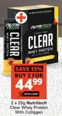 MediRite Nutritech Clear Whey Protein With Collagen offer