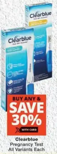 MediRite Clearblue Pregnancy Test All Variants offer