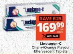 MediRite Linctagon-C Cherry/ Orange Flavour Effervescent Tablets offer