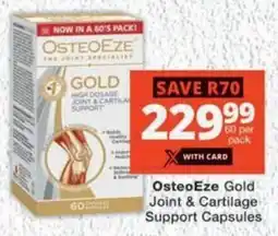MediRite OsteoEze Gold Joint & Cartilage Support Capsules offer