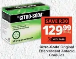 MediRite Citro-Soda Original Effervescent Antacid Granules offer