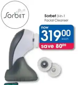 Clicks Sorbet 3-in-1 Facial Cleanser offer