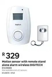 Leroy Merlin Digitech Motion Sensor With Remote Stand Alone Alarm Wireless offer