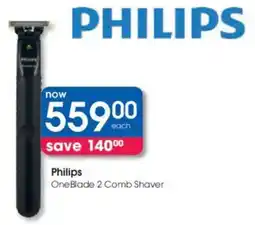 Clicks Philips One Blade 2 Comb Shaver offer