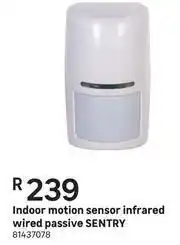 Sentry Indoor Motion Sensor Infrared Wired Passive