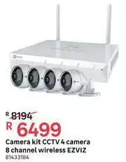 Leroy Merlin Ezviz Camera Kit CCTV (4 Camera, 8 Channel, Wireless) offer