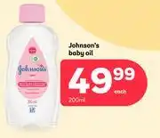PEP Johnson's Baby Oil-200ml offer