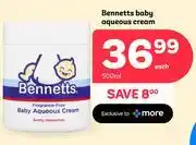 PEP Bennetts Baby Aqueous Cream-500ml offer