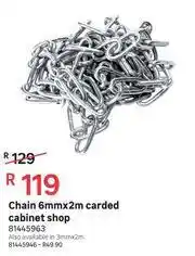 Leroy Merlin Chain 6mmx2m Carded Cabinet Shop offer