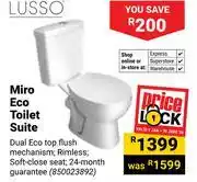 Builders Warehouse Lusso Miro Eco Toilet Suite 850023892 offer