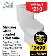 Builders Warehouse Solo Maldives Close-Coupled Toilet Suite 785071 offer