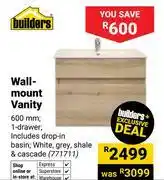 Builders Warehouse Builders Wall-Mount Vanity 771711 offer