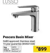 Builders Warehouse Lusso Pescara Basin Mixer 850021558 offer