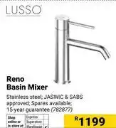 Builders Warehouse Lusso Reno Basin Mixer 782877 offer