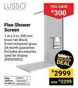 Builders Warehouse Lusso Floe Shower Screen 1m x 2m 850024823 offer