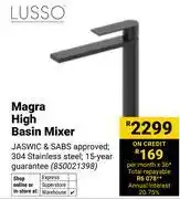 Builders Warehouse Lusso Magra High Basin Mixer 850021398 offer