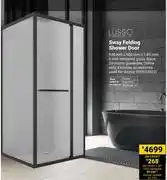 Builders Warehouse Lusso Sway Folding Shower Door 900mm x 900mm x 1.85mm 850024822 offer