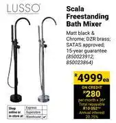 Builders Warehouse Lusso Scala Freestanding Bath Mixer 850023912/850023864 offer