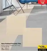 Builders Warehouse Nano Polished Porcelain Tiles 60mm x 60mm 791394,597150-Per Sqm offer