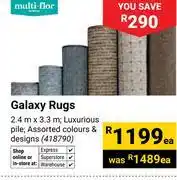 Builders Warehouse Multi Flor Galaxy Rugs 2.4m x 3.3m 418790 offer