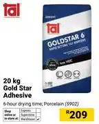Builders Warehouse Tal 20Kg Gold Star Adhesive 5902 offer