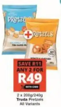 Checkers Truda Pretzels All Variants offer
