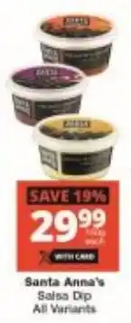 Checkers Santa Anna's Salsa Dip All Variants offer