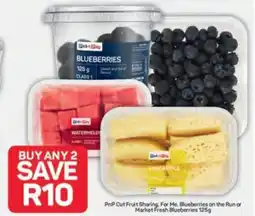 Pick n Pay PnP Cut Fruit Sharing, For Me, Blueberries on the Run or Market Fresh Blueberries offer