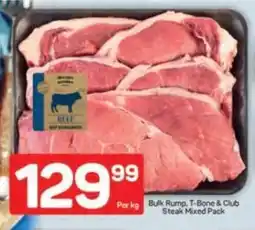 Pick n Pay Bulk Rump, T-Bone & Club Steak Mixed Pack offer