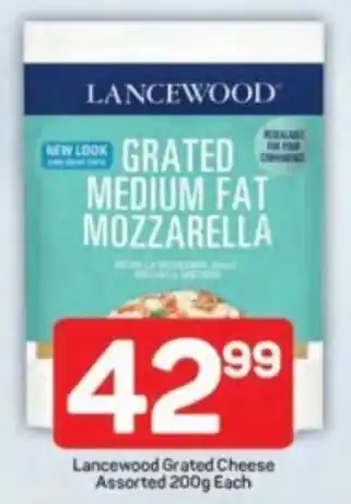 Pick n Pay Lancewood Grated Cheese Assorted offer