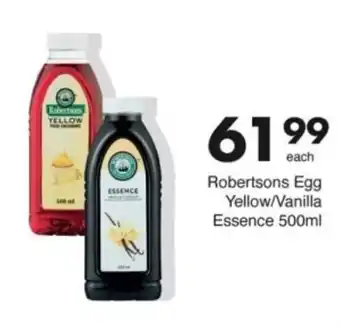 Save Hyper Robertsons Egg Yellow/ Vanilla Essence offer