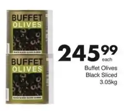 Save Hyper Buffet Olives Black Sliced offer