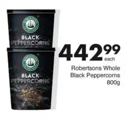 Save Hyper Robertsons Whole Black Peppercorns offer