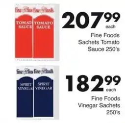 Save Hyper Fine Foods Vinegar Sachets offer