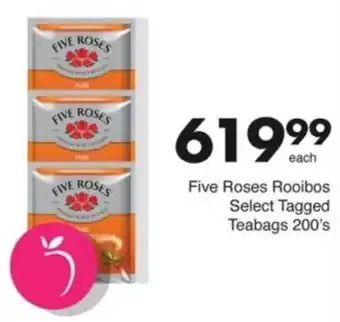 Save Hyper Five Roses Rooibos Select Tagged Teabags offer