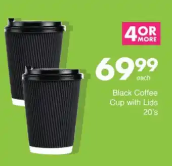Save Hyper Black Coffee Cup with Lids offer