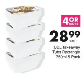 Save Hyper UBL Takeaway Tubs Rectangle offer