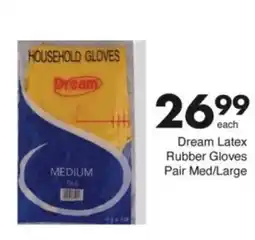 Save Hyper Dream Latex Rubber Gloves Pair Med/ Large offer