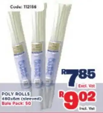 Africa Cash and Carry Poly Rolls 480x6m offer
