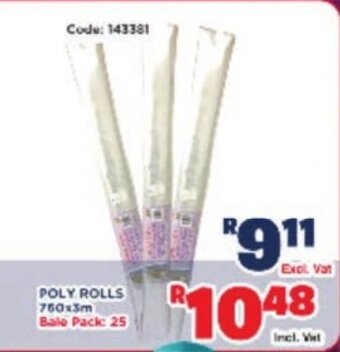 Poly Rolls 750x3m