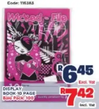 Display Book 10 Page
