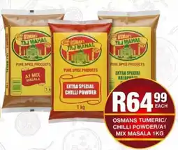 Take 'n Pay Osmans tumeric/ chilli powder/ A1 mix masala offer